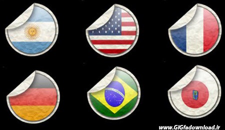 flag icon مجموعه ۱۶۹ آیکون با موضوع پرچم کشورها