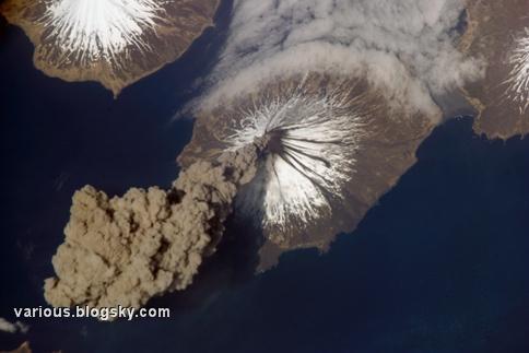 تصاویر گرفته شده از فضا از فورانهای آتشفشانی