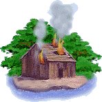 کلبه در آتش
