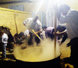حلیم پزان , نذری