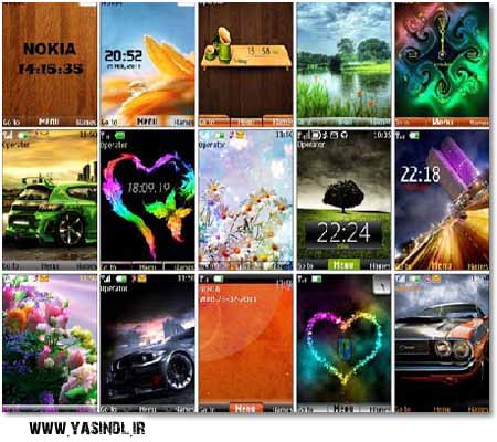 Nokia S40 Themes yasindl ir مجموعه ٢۰ تم بسیار زیبا و جدید برای گوشی های نوکیا سری ۴٠