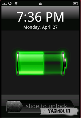 Battery Left Widget 1 yasindl ir نمایش مشخصات باطری گوشی با Battery Left Widget 2.0.1 برای آندروید