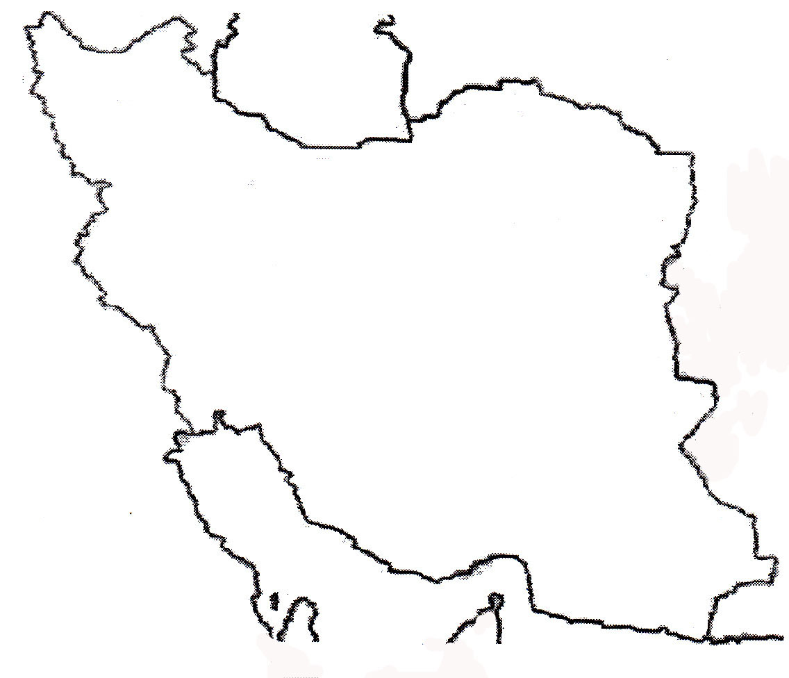 نقاشی ساده نقشه ایران