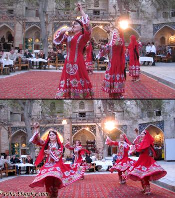 رقص محلی زنان و دختران بخارایی 