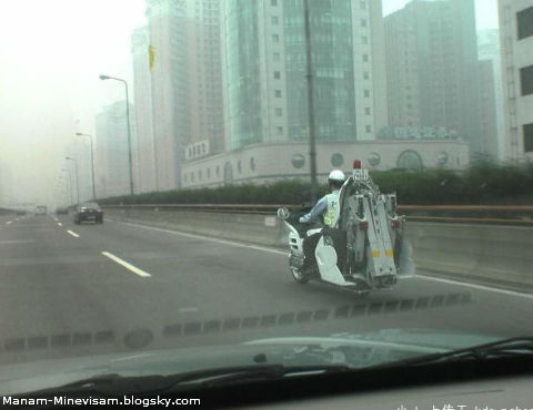 موتورهای جالب پلیس چین