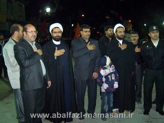 حضور امام جمعه و فرماندار محترم شهرستان در تکیه گاه هیئت