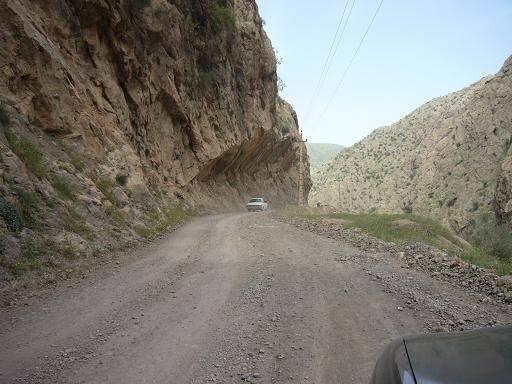 به سمت چشمه بل در دره رود سيروان