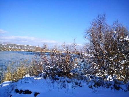 عکس زمستانی از شهر جلفا