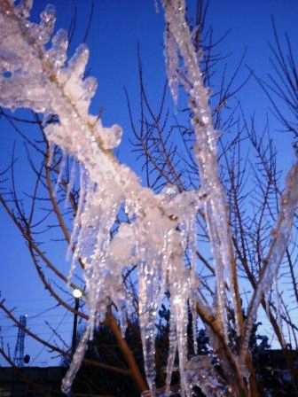 عکس زمستانی از شهر جلفا و رود ارس
