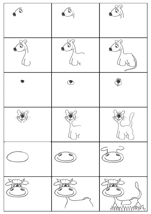 موش . گربه وگاو