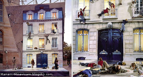 طراحی خانه با آینه در فرانسه