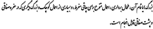 بزرگ ) یا تمام آن ، طحال برداری ، اعمال متنوع برای چاقی مفرط ، و بسیاری از اعمال کوچک و بزرگ دیگری که در حفره صفاقی و پشت صفاقی قابل انجام است.