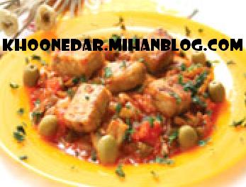 خوراک ماهی و قارچ