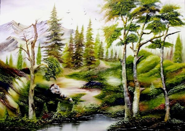 تابلو رنگ و روغن ـ منظره 