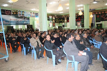 تجمع رزمندگان تیپ امام حسن مجتبی ع در تاسوعای حسینی در بهبهان