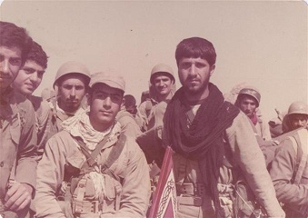 محمد باقر عابد نژاد و همرزمان در عملیات خیبر