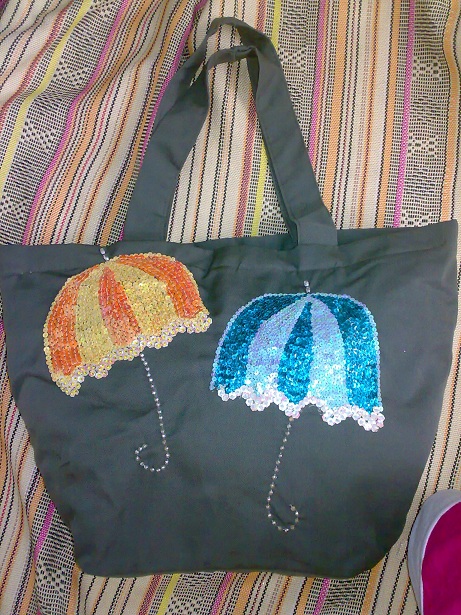 ساک دستی پولک دوزی شده