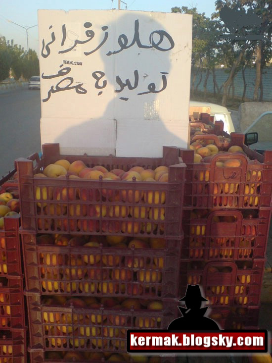 جوک تصویری زیبا از غلط املایی یک میوه فروش در اسفند ماه 91 
