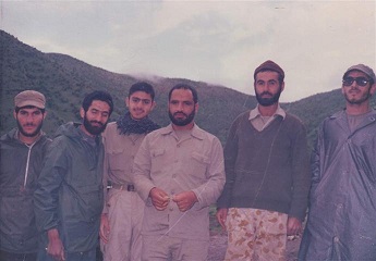 سرداران شهید ناصر بهبهانی وحبیب الله شمایلی و همرزمان در ارتفاعات لری کردستان عراق 
