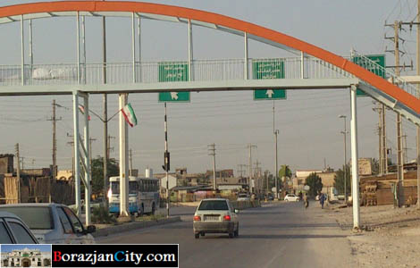 پل هوایی مانعی برای رویت تابلوهای راهنمای ورودی