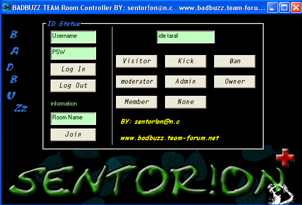 BADBUZZ Room Controller Badbuzz_room_controller_screen