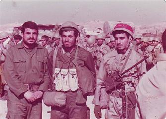 برادران محمود ،شهید عبدالله و عزیز رنجبر در آستانه عملیات بدر