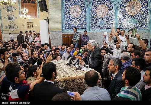 سعید جلیلی در مسجد شهید بهشتی تهران