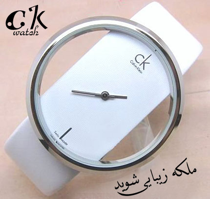 ساعت مچی شیک طرح ck رنگ سفید ساعت مچی شیک طرح ck رنگ سفید