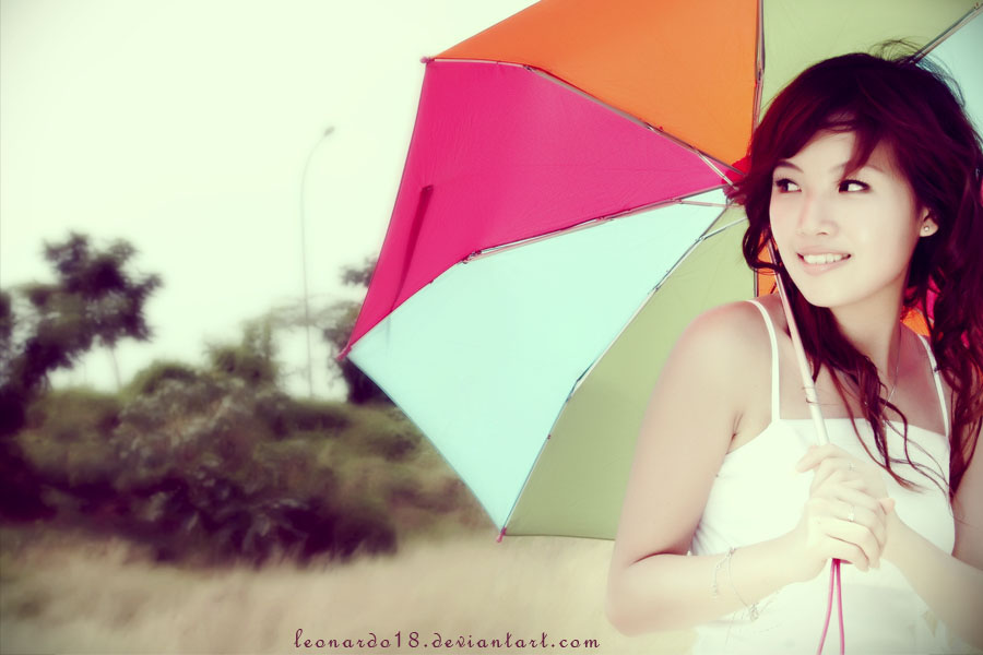 ♥ والپیپر دختر با چتر♥ 1