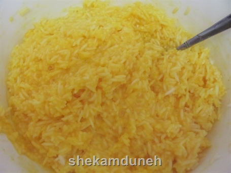 ته چین گوشت و بادمجون