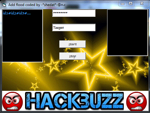 add flood hackbuzz by -*shedat*-@n.c Adddddddddddddddddddd