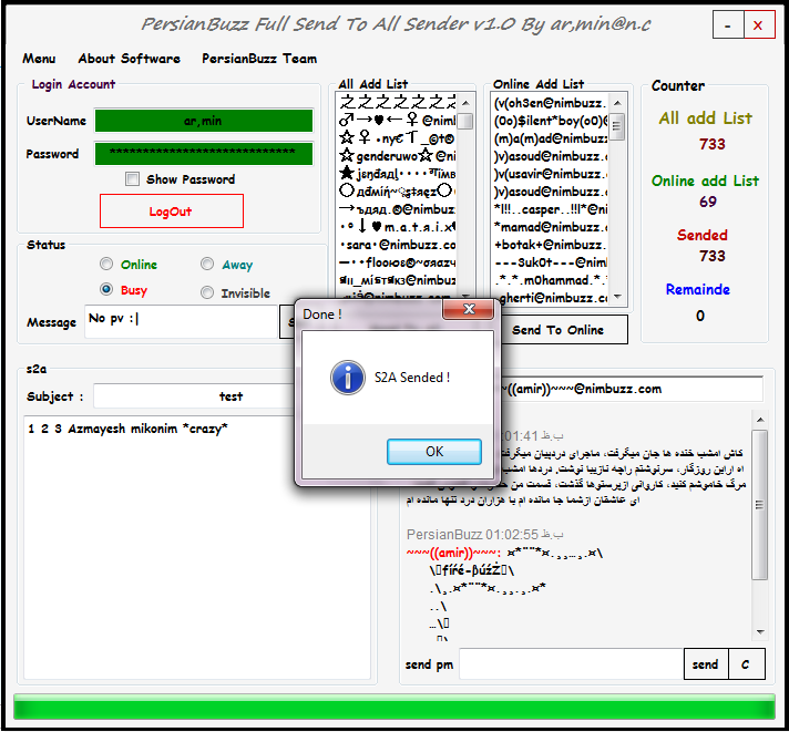 PersianBuzz Full Send To All Sender v1.0 By ar,min@n.c S2a