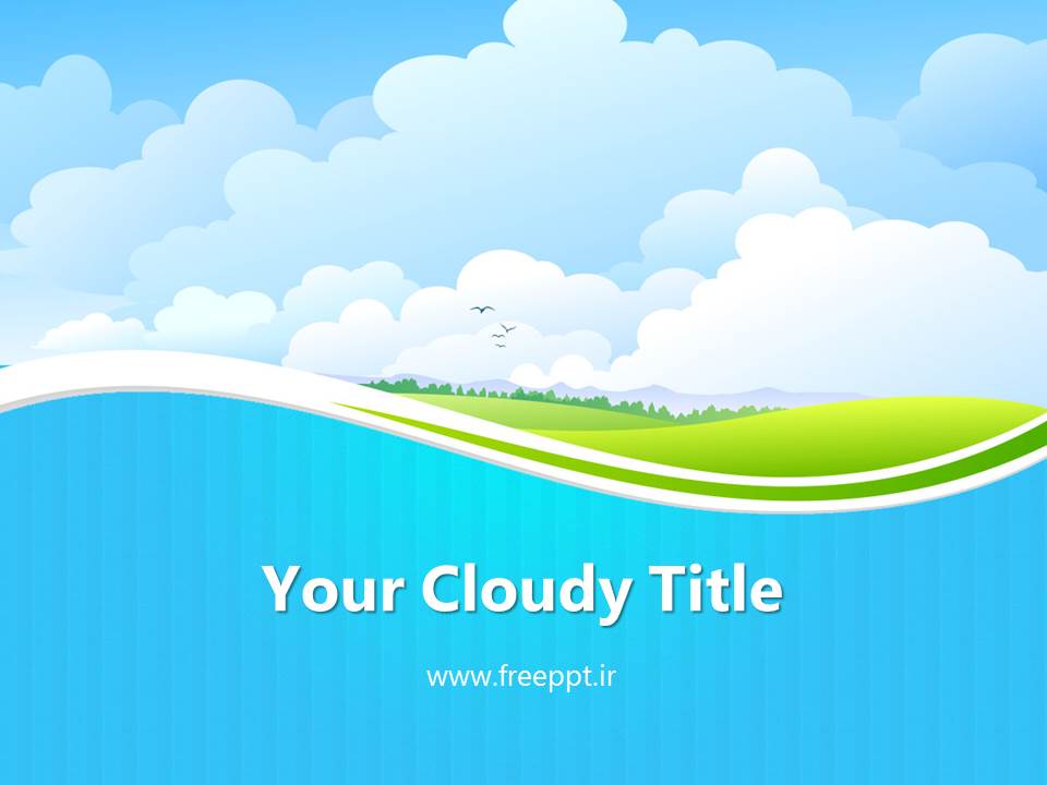 قالب پاورپوینت آسمان ابری زیبا قالب پاورپوینت آسمان ابری زیبا