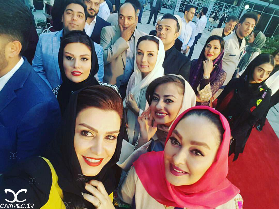 سلفی بازیگران زن در جشن حافظ