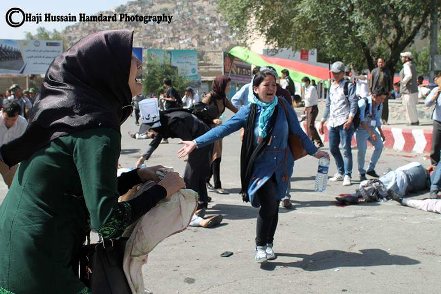 گزارش تصویری از شهدایی چوک شهدایی  روشنایی در کابل