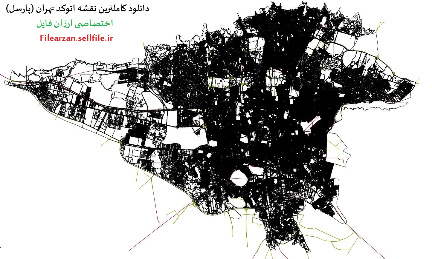 دانلود کاملترین نقشه اتوکد تهران