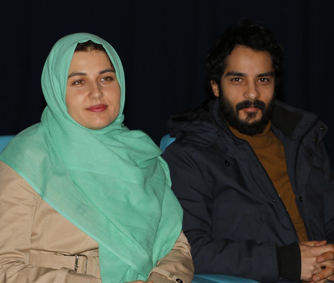گلوریا هاردی و همسرش ساعد سهیلی در پشت صحنه خوشا شیراز