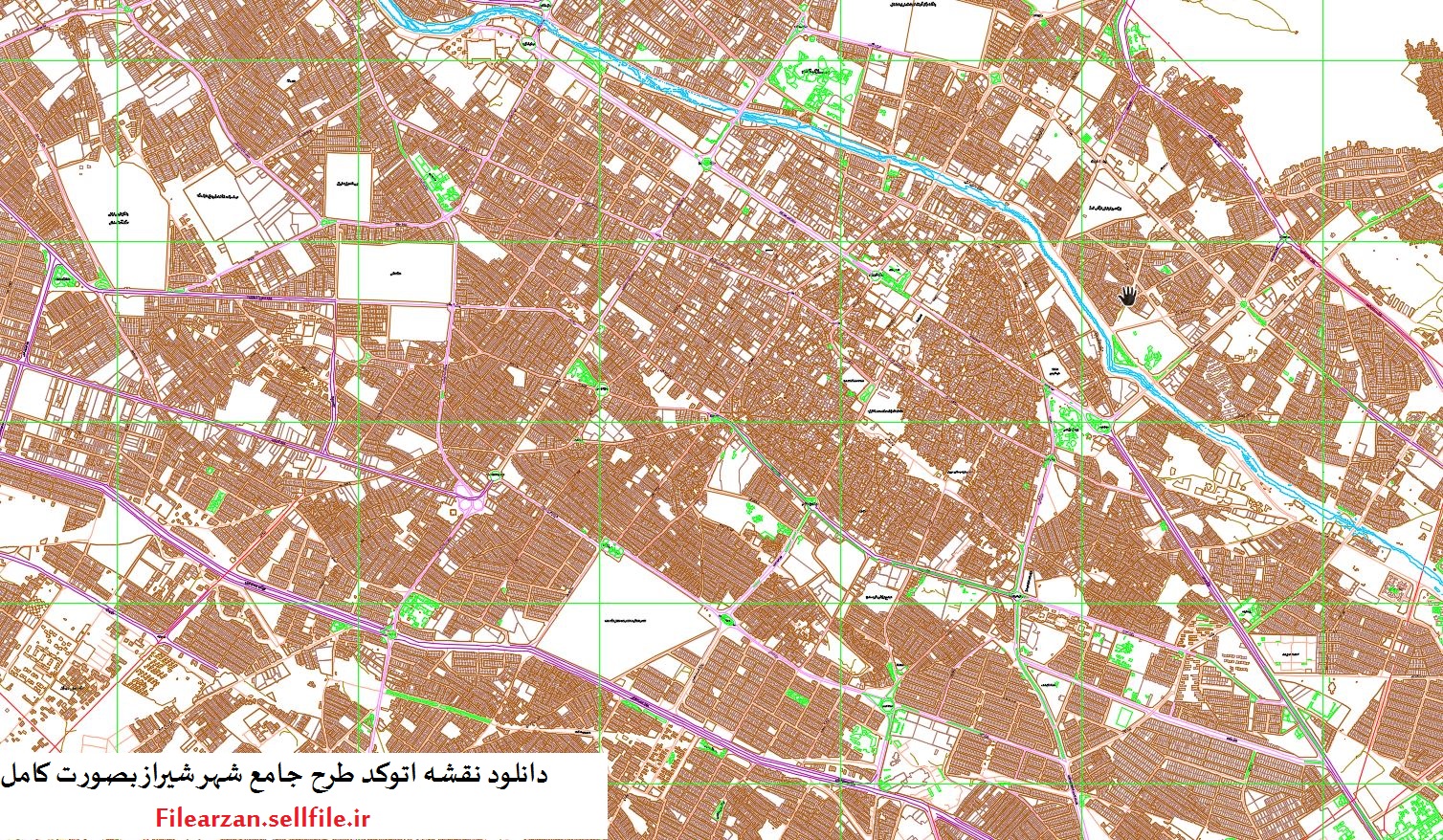 دانلود نقشه اتوکد شیراز