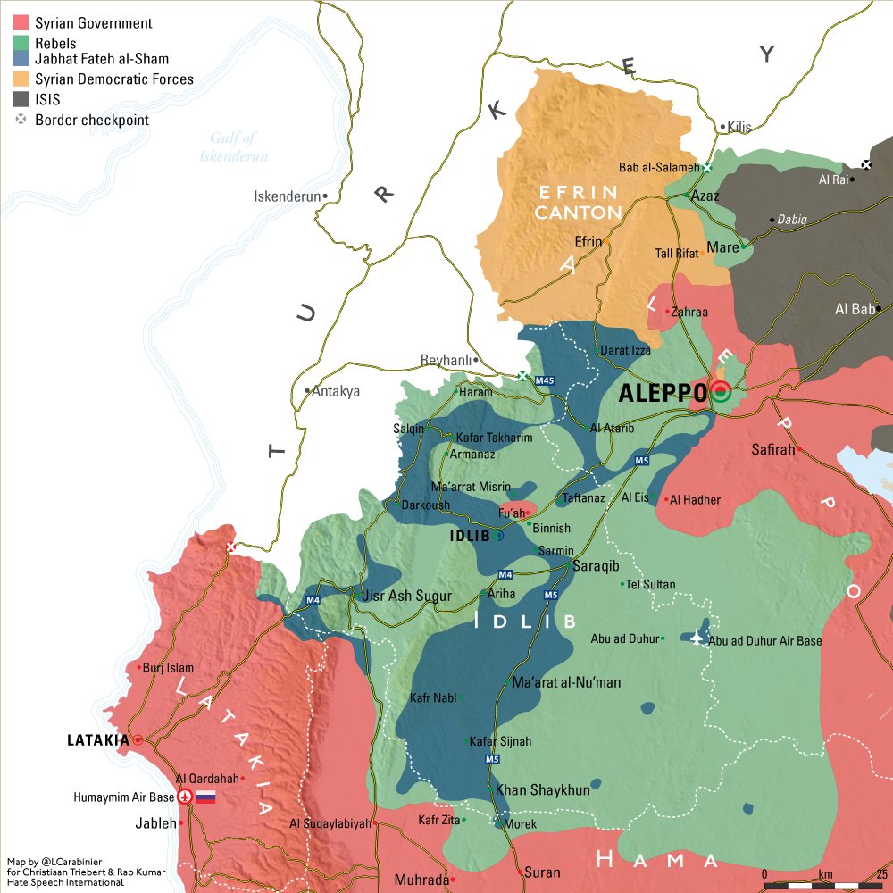 نقشه امروز درگیریها در سوریه