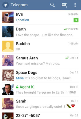 دانلود برنامه پیام رسان تلگرام - Telegram 3.0.1