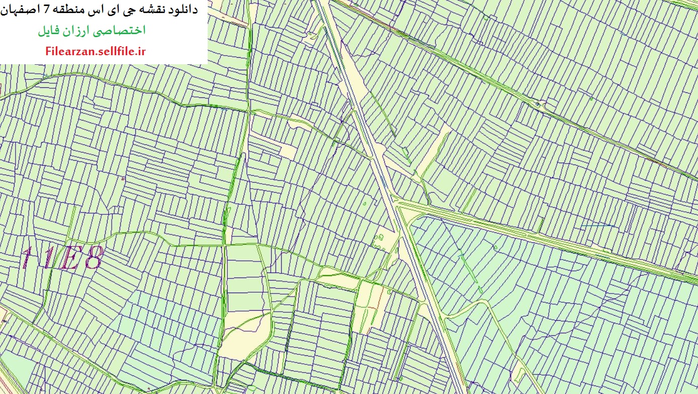 دانلود نقشه جی ای اس منطقه 7 اصفهان