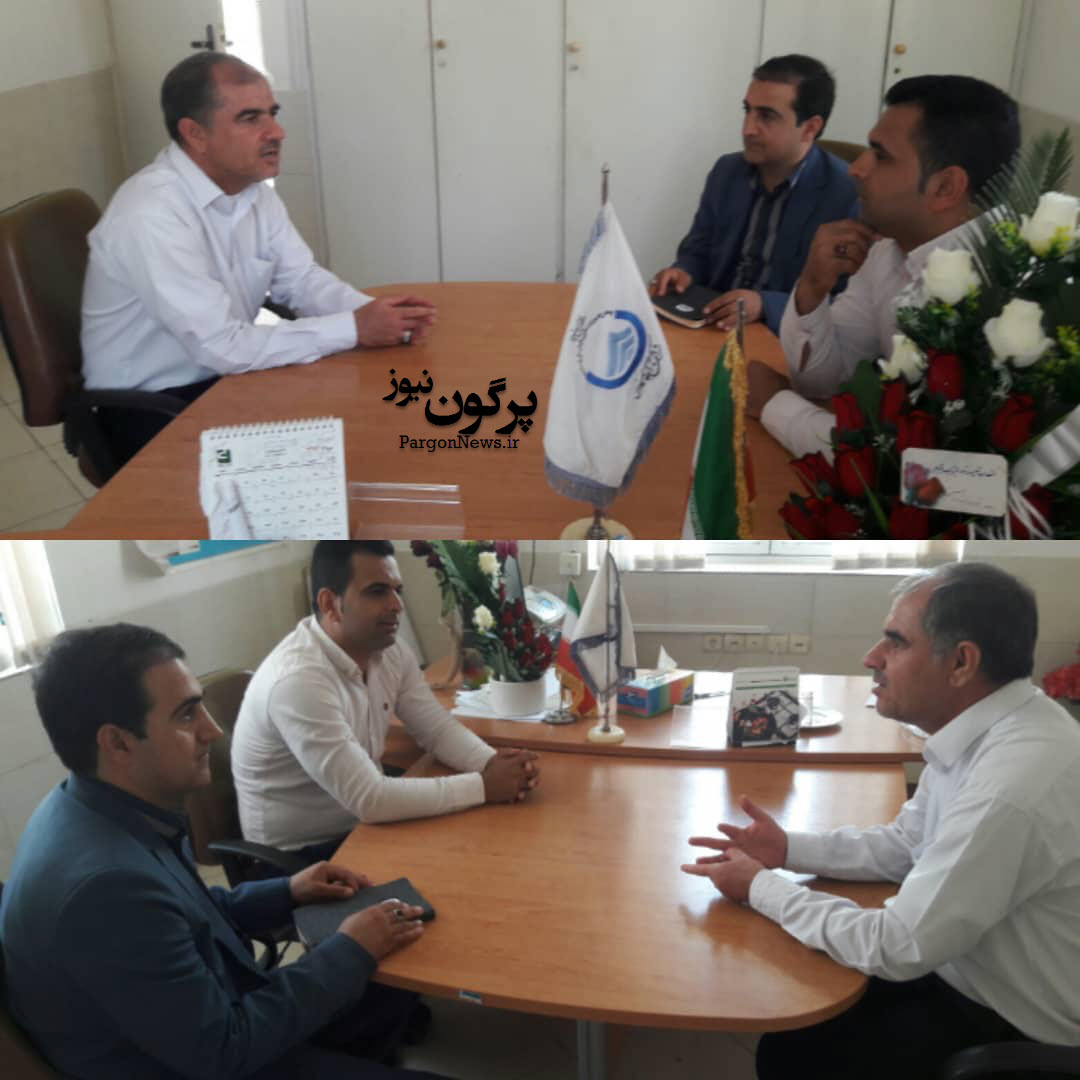 دیدار شهردار و رئیس شورای شهر قیر با رئیس آبفا شهرستان قیروکارزین