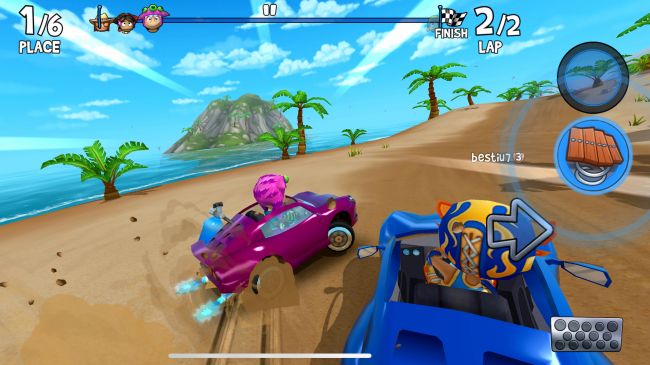 بازی رایگان آیفون - beach buggy racing