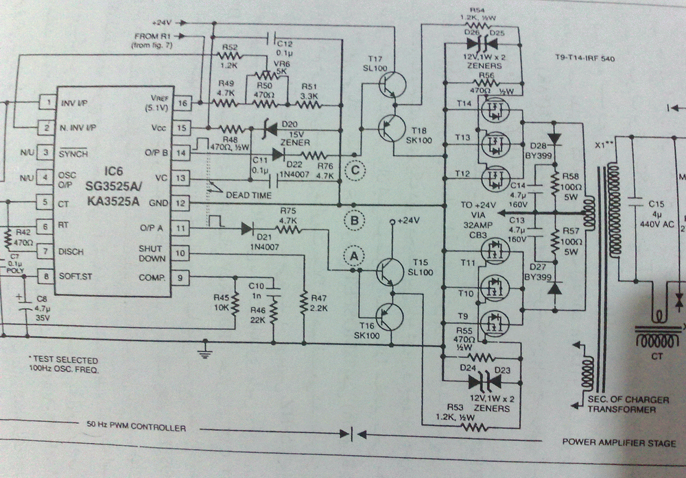 Ka3525a блок питания схема