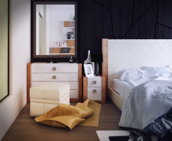 طراحی اتاق خواب با دکوراسیون به سبک معاصر
